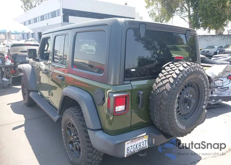 2021 Jeep Wrangler Unlimited Sport S 4X4 из США, поврежденный, VIN 1C4HJXDG7MW856138